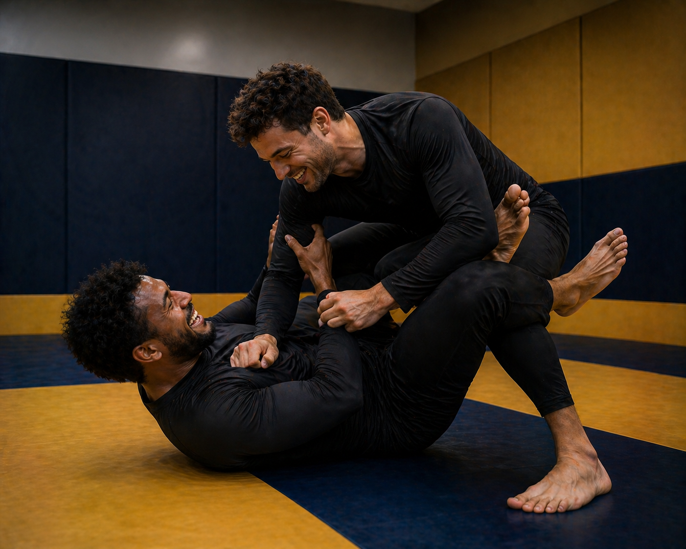 having fun training bjj